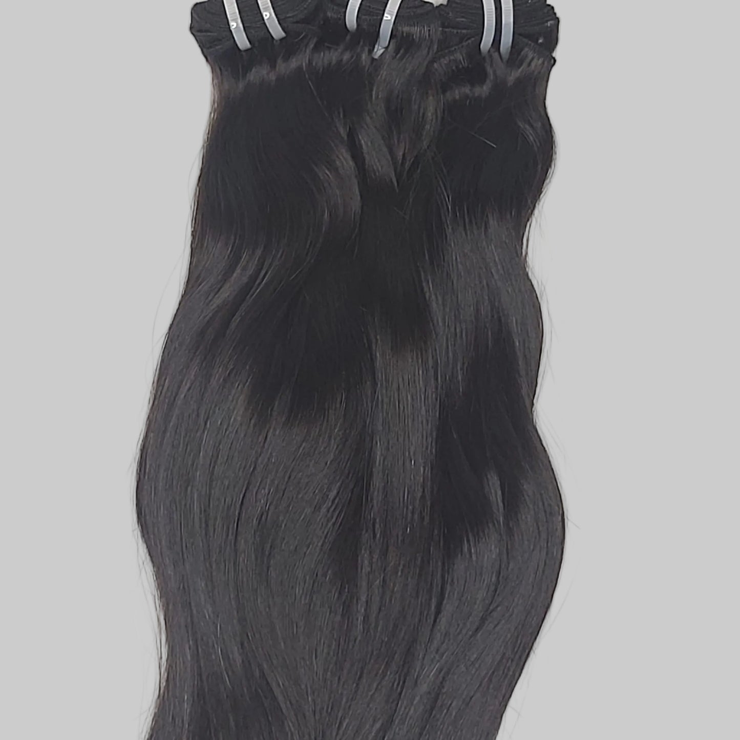 Double drawn straight weave extensions